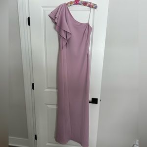 Light Pink One Shoulder Formal dress